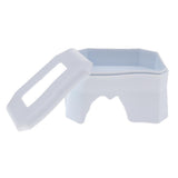 Maxbell 2Pcs Reptile Shelter Hiding Cave Food Bowl For Lizards Gecko Spider Frog White