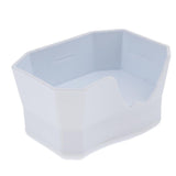 Maxbell 2Pcs Reptile Shelter Hiding Cave Food Bowl For Lizards Gecko Spider Frog White