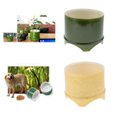 Maxbell Plastic Reptile lizard Gecko Vivarium Feeding Food Dish Feeder Bowl Green