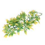 Maxbell Natural Looking Reptile Plants Terrarium Tanks Plastic Leaves Plants Decor S