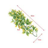 Maxbell Natural Looking Reptile Plants Terrarium Tanks Plastic Leaves Plants Decor S