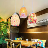 Maxbell Retro Bar Cafe Pendant Light Mosaic Style Hanging Ceiling Lamp Shade 6