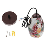 Maxbell Retro Bar Cafe Pendant Light Mosaic Style Hanging Ceiling Lamp Shade 6