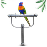 Maxbell Pet Parrot Bird Cage Stainless Steel Hanger Hanging Stand Holder Platform