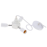 Maxbell Vintage Ceiling Pendant Lamp Light fixture Adjustable White One Turn Four