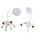 Maxbell Vintage Ceiling Pendant Lamp Light fixture Adjustable White One Turn Four