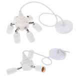 Maxbell Vintage Ceiling Pendant Lamp Light fixture Adjustable White One Turn Four