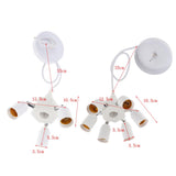 Maxbell Vintage Ceiling Pendant Lamp Light fixture Adjustable White One Turn Four