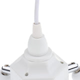 Maxbell Vintage Ceiling Pendant Lamp Light fixture Adjustable White One Turn Four