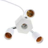 Maxbell Vintage Ceiling Pendant Lamp Light fixture Adjustable White One Turn Four