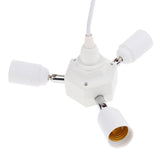 Maxbell Vintage Ceiling Pendant Lamp Light fixture Adjustable White One Turn Four