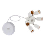 Maxbell Vintage Ceiling Pendant Lamp Light fixture Adjustable White One Turn Seven