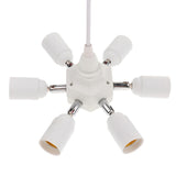 Maxbell Vintage Ceiling Pendant Lamp Light fixture Adjustable White One Turn Seven