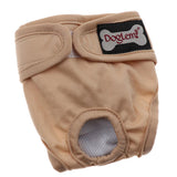 Maxbell Reusable Dog Underwear Diaper Adjustable Sanitary Panties for Female S Beige