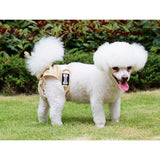 Maxbell Reusable Dog Underwear Diaper Adjustable Sanitary Panties for Female S Beige
