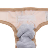 Maxbell Reusable Dog Underwear Diaper Adjustable Sanitary Panties for Female S Beige