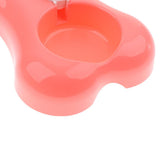 Maxbell Pet Dog Cat Double Bowl Drinking Fountain Plastic Water Food Feeder Black