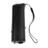 Maxbell Ultrasonic LED Dog Repeller Trainer Dog Anti Bark Flashlight Type 2 Black