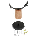 Maxbell Nordic Style Living Room Wooden Antlers Modeling Lamp Head Wall Lamp Black