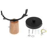 Maxbell Nordic Style Living Room Wooden Antlers Modeling Lamp Head Wall Lamp Black