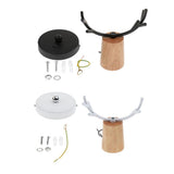 Maxbell Nordic Style Living Room Wooden Antlers Modeling Lamp Head Wall Lamp Black