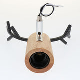 Maxbell Nordic Style Living Room Wooden Antlers Modeling Lamp Head Wall Lamp Black
