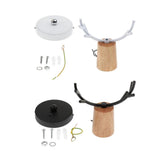 Maxbell Nordic Style Living Room Wooden Antlers Modeling Lamp Head Wall Lamp Black