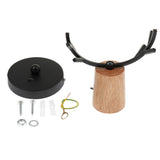 Maxbell Nordic Style Living Room Wooden Antlers Modeling Lamp Head Wall Lamp Black