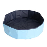 Maxbell Foldable Dog Pet Paddling Pool Water  Summer Outdoor Play Skyblue 80x20cm