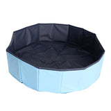 Maxbell Foldable Dog Pet Paddling Pool Water  Summer Outdoor Play Skyblue 80x20cm
