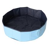 Maxbell Foldable Dog Pet Paddling Pool Water  Summer Outdoor Play Skyblue 80x20cm