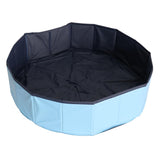 Maxbell Foldable Dog Pet Paddling Pool Water  Summer Outdoor Play Skyblue 80x20cm
