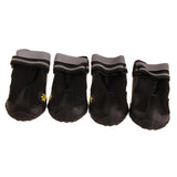 Maxbell 4Pcs Pet Dog Non-slip Waterproof Hiking Sneakers Climbing Shoes Black 4