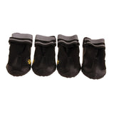 Maxbell 4Pcs Pet Dog Non-slip Waterproof Hiking Sneakers Climbing Shoes Black 4