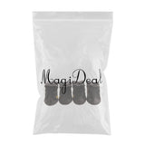 Maxbell 4Pcs Pet Dog Non-slip Waterproof Hiking Sneakers Climbing Shoes Black 4