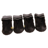 Maxbell 4Pcs Pet Dog Non-slip Waterproof Hiking Sneakers Climbing Shoes Black 4