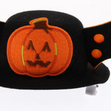 Maxbell Halloween Costumes for Dog & Cat Bat Hat with Pumpkin Print Pet Hairpins