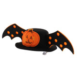 Maxbell Halloween Costumes for Dog & Cat Bat Hat with Pumpkin Print Pet Hairpins