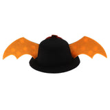 Maxbell Halloween Costumes for Dog & Cat Bat Hat with Pumpkin Print Pet Hairpins