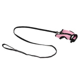 Maxbell Hamster Rabbit Guinea Pig Rat Ferret Breathable Mesh Harness Leash Pink M