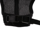 Maxbell Hamster Rabbit Guinea Pig Rat Ferret Breathable Mesh Harness Leash Black S