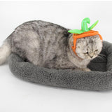 Maxbell Halloween Pumpkin Cat Hat Small Pet Dog Ornament Halloween Trick Treat Cap 2