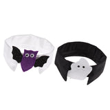 Maxbell 2Pcs Pet Bowtie Dog Cat Adjustable Bow Tie Neck Tie Pet Costume Collar Bat