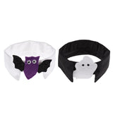 Maxbell 2Pcs Pet Bowtie Dog Cat Adjustable Bow Tie Neck Tie Pet Costume Collar Bat