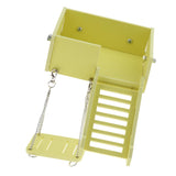 Maxbell Wooden Platform Swing and Ladder Set for Mouse Chinchilla Rat Gerbil Yellow