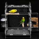 Maxbell Acrylic Parakeet Budgie Nesting House Box Breeding for Lovebirds Parrots