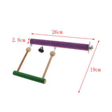 Maxbell Parrot Bird Wooden Perches Stand Rest Swing for Pet Bird Cage Decoration