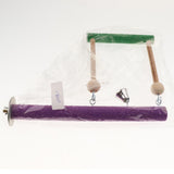 Maxbell Parrot Bird Wooden Perches Stand Rest Swing for Pet Bird Cage Decoration