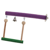 Maxbell Parrot Bird Wooden Perches Stand Rest Swing for Pet Bird Cage Decoration