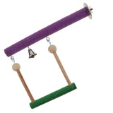 Maxbell Parrot Bird Wooden Perches Stand Rest Swing for Pet Bird Cage Decoration